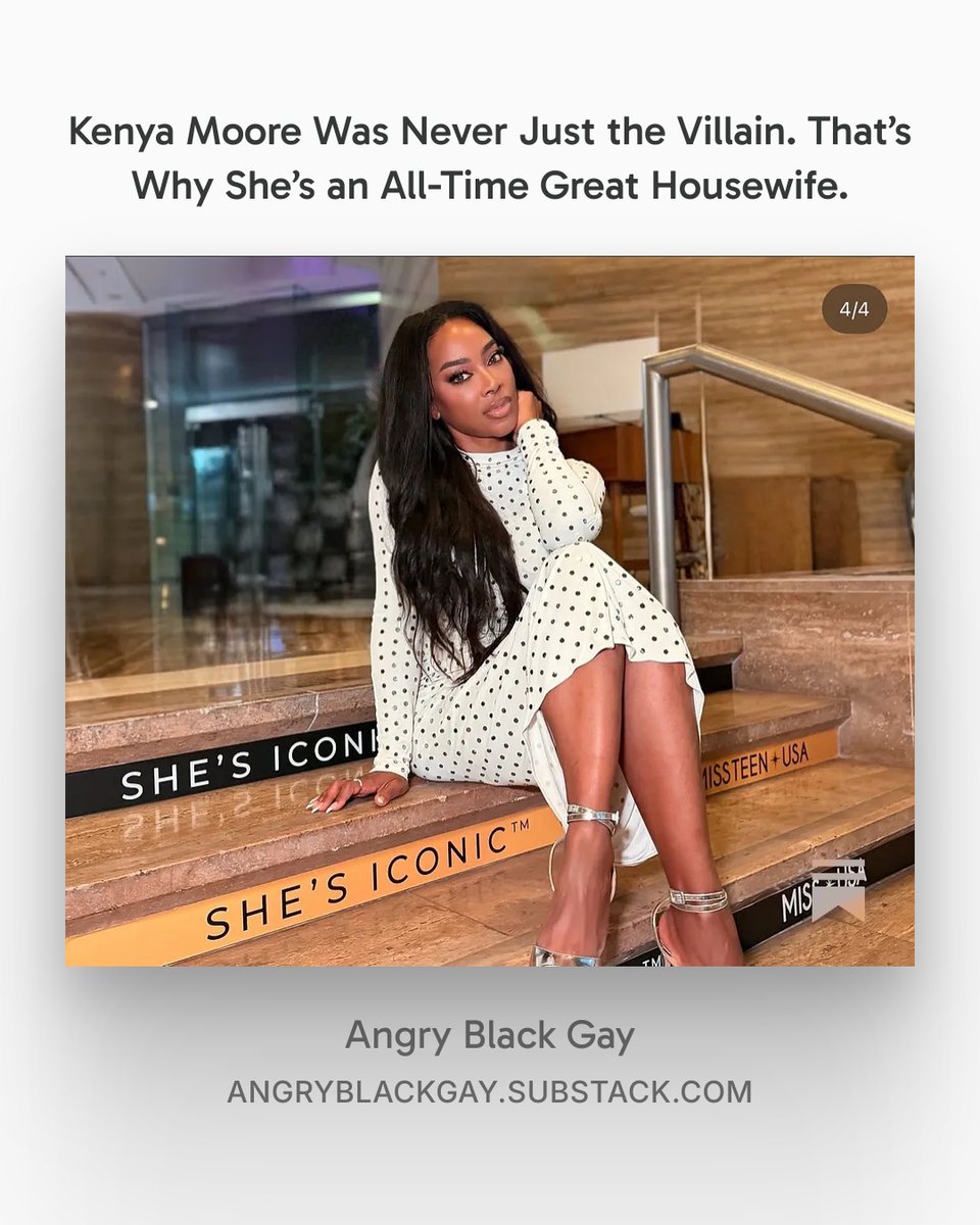 ANGRYBLACKGAY_'s tweet photo. Unpopular opinion, maybe. Correct anyway. @KenyaMoore  is an all-time great Housewife. #KenyaMoore #Bravo #RHOA #MissUSA #RealHousewives #TeamTwirl
https://t.co/LW2Y7OTaQz https://t.co/jC99Vihldt