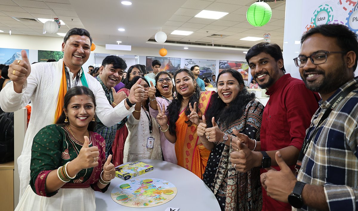 AMETEKInc's tweet photo. AMETEK colleagues in Bangalore recently celebrated India Independence Day (August 15), coming together to recognize the country's history, culture, and traditions. The celebration fostered a strong sense of community and connection across the office. https://t.co/9KMWZ5cOMK