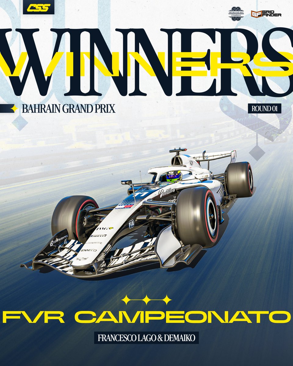 competitivessf1's tweet photo. RACE WINNER | S8 PC - R1 🇧🇭 | @FVRCampeonato 

After post race penalties for rivals, @FrancescoLago_  converts his P2 into a win on the opening night of the season! 🔥

#CSSxS8 https://t.co/4v5qhuZNb2