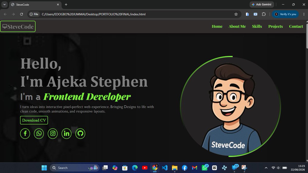 stevecode001's tweet photo. Throwback portfolio project in 2025

#Portfolio #WebDevelopment https://t.co/lulinT4PGY