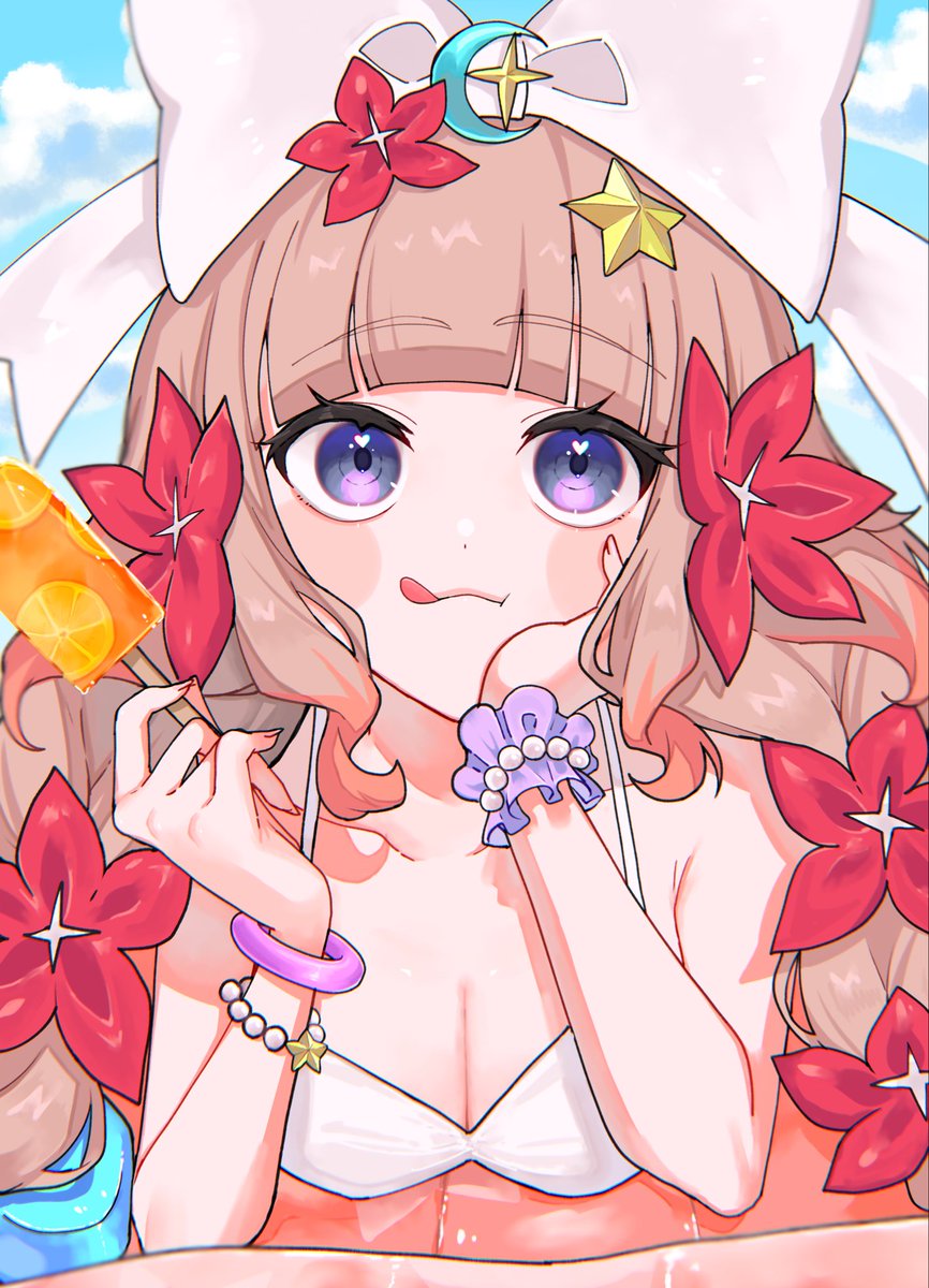 Mare_ywpm_Love's tweet photo. バカンス乙女エルゼメキア❣️🏖🫧🌺 https://t.co/4qCc3jNwb9