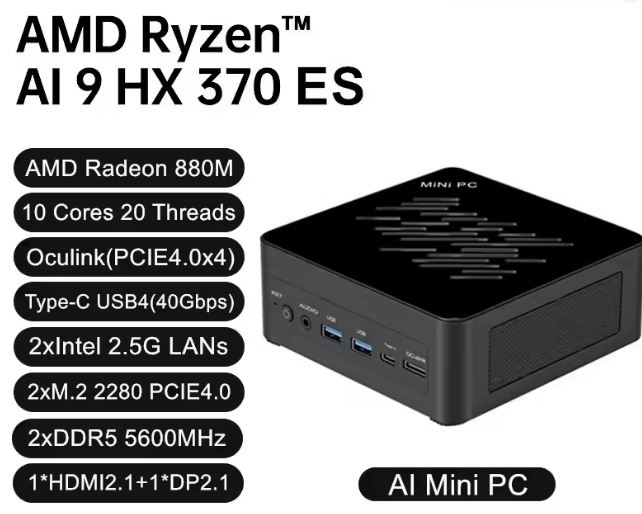 MiniPC_Club's tweet photo. The Topton D12 Ultra mini PC stands out for combining AMD Ryzen AI architecture with excellent graphics connectivity (OCuLink + USB4).
It's an incredibly capable compact machine for multitasking and gaming.

The best features 👇👇 https://t.co/DsAIoHPHJq