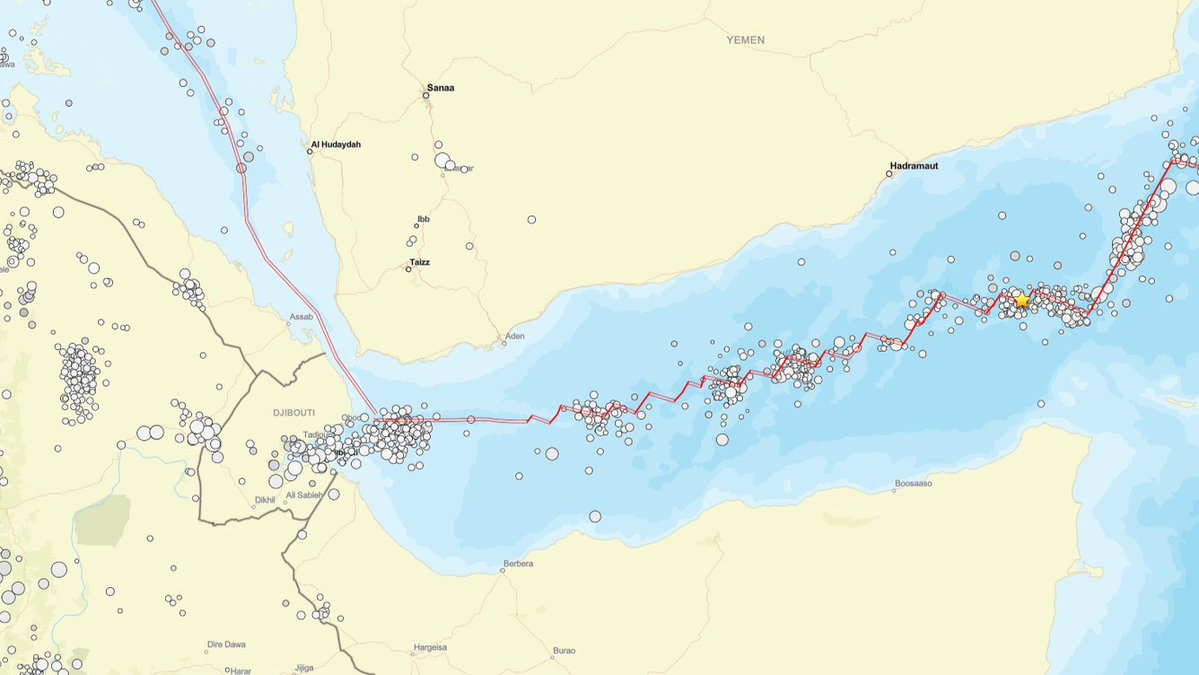 MowliidHaji's tweet photo. #UPDATE: Magnitude 6.0 Earthquake Strikes Gulf of Aden Near Somalia
A strong magnitude 6.0 earthquake struck the Gulf of Aden between #Somalia and #Yemen early Friday, according to the U.S. Geological Survey (USGS).
The shallow earthquake occurred at approximately 12:07 a.m. local time, about 145 kilometers north of Caluula on Somalia’s coast, at a depth of around 10 kilometers.
Tremors were felt by residents in parts of Somalia and Yemen. The initial quake registered an estimated intensity of IV on the Mercalli scale. Germany’s GFZ Research Centre for Geosciences reportedly estimated the magnitude at 6.2.