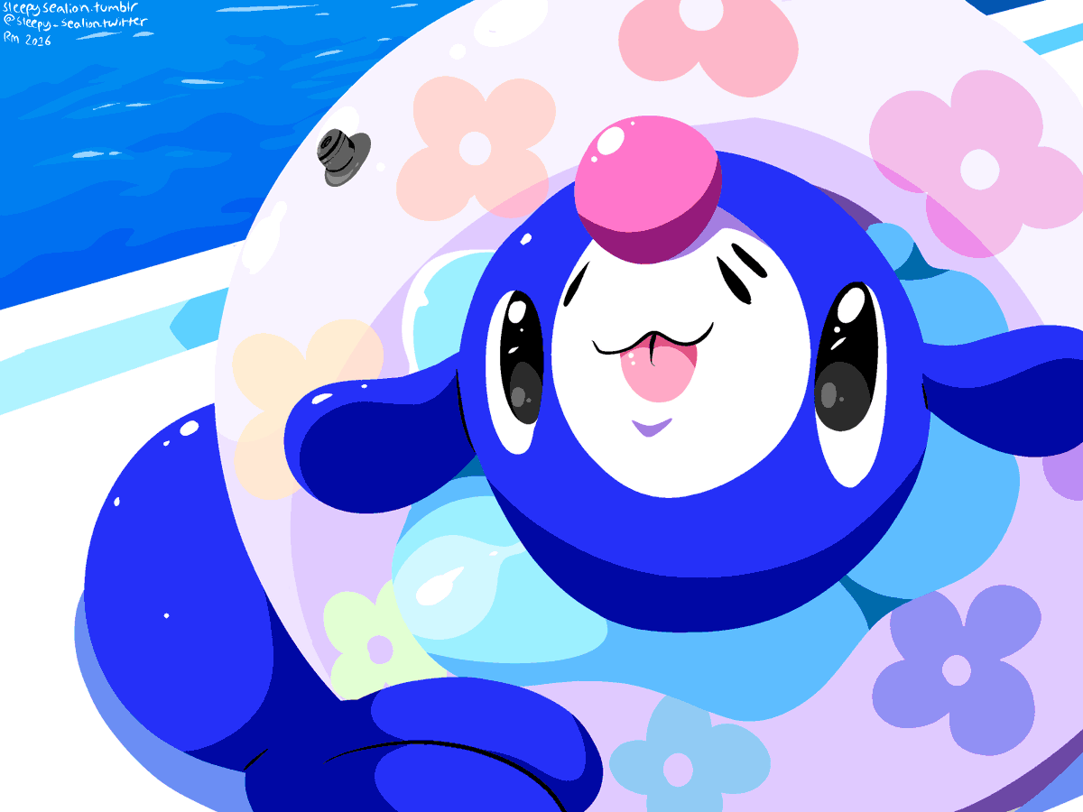 sleepy_sealion's tweet photo. Guardian of the pool #pokemon #pokemonfanart #popplio #pkmnart https://t.co/6WpcG21Lxv