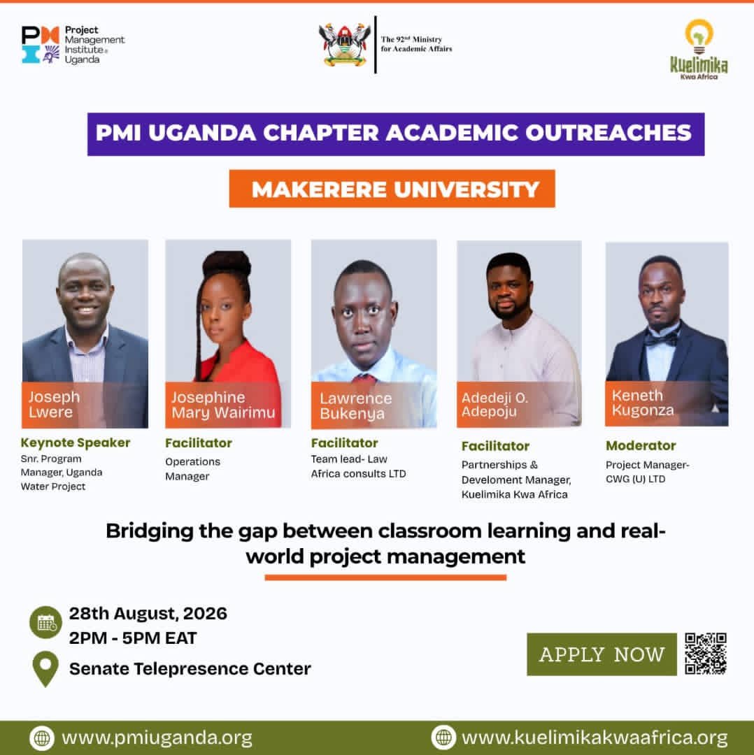 Franah265871's tweet photo. Starting in a few @PMInstitute @PmiUganda @PMI_UG_Chapter @Makerere @MakGuild https://t.co/gl2QMSqgNH