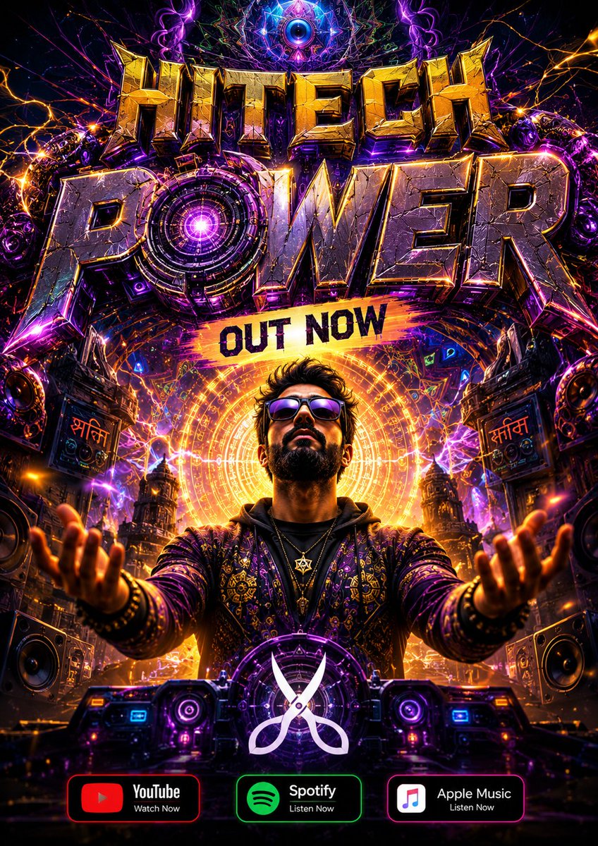 Scissormusic's tweet photo. https://t.co/YLxHkpbZWc
"Hitech Power"out now ‼️
Like / comment / share 🫶
#psytrance #newmusic #psychedelic #hitech #music https://t.co/qQSUutVcFM