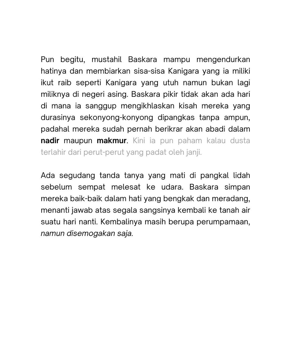 FrameBaskara's tweet photo. ️️ ️
𝗗𝗜𝗟𝗘𝗠𝗔 𝗥𝗢𝗠𝗔𝗡 𝗣𝗜𝗖𝗜𝗦𝗔𝗡 𝗔𝗕𝗔𝗗 𝗞𝗘-𝟮𝟭, oleh 𝘉𝘈𝘚𝘒𝘈𝘙𝘈 𝘚𝘜𝘛𝘈𝘕 dan 𝘒𝘈𝘕𝘐𝘎𝘈𝘙𝘈 𝘋𝘑𝘜𝘈𝘕𝘋𝘈.
️️ ️ https://t.co/GfVYDiqQNE