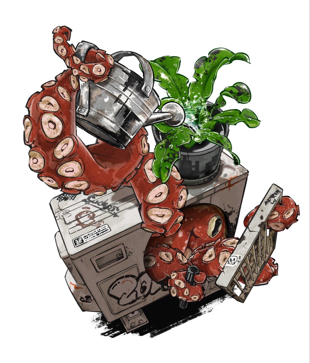 KomugiCorn's tweet photo. 「Street Octopus」 https://t.co/zKjb7oWdMd
