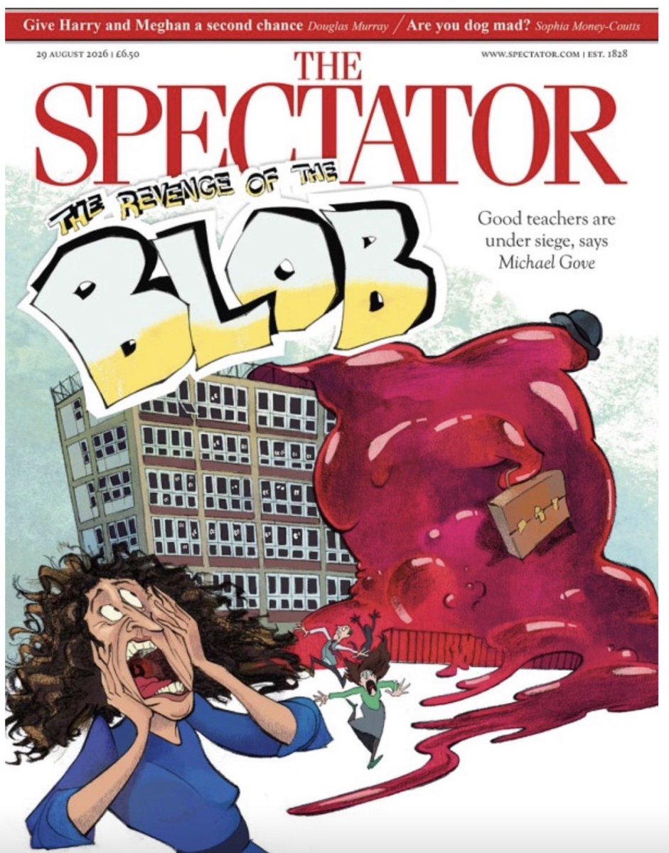 Miss_Snuffy's tweet photo. Cover of the Spectator this week! 😂

When a friend sent this to me, I thought it was a joke. But it is on the stands…

Great article in it from @michaelgove on his fight as Ed Sec to change things for the better and the various schools that came out fighting on top. 💪 https://t.co/JAYntn2FcF