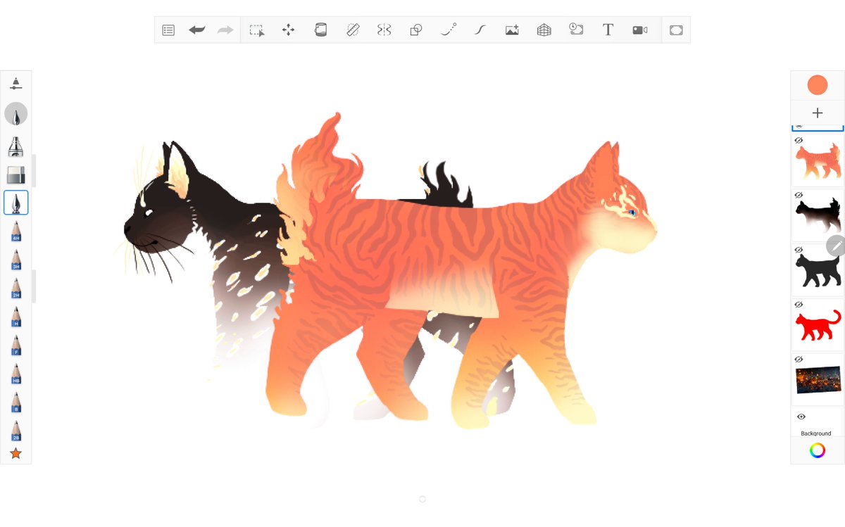 OkamiMcEgg's tweet photo. I'm not a Warriors fan, but does the fandom approve? I call him Cinderstep. 😼🔥
(Designed for a design-contest; might put him up for bidding if I decide not to keep him.)
#warriorcats #waca #clandom https://t.co/2IC7RCxiAm