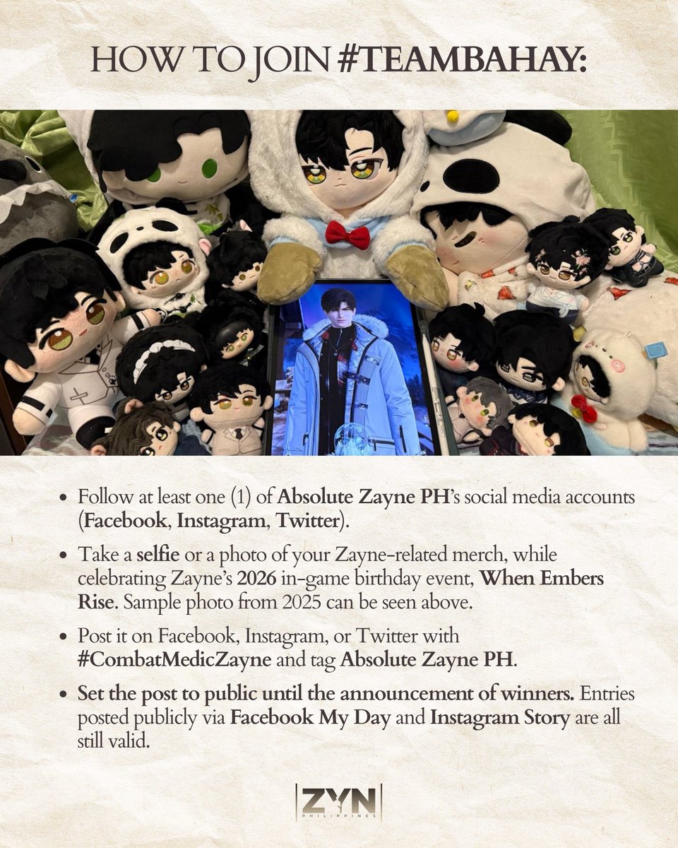 absolutezayneph's tweet photo. โ๏ธ PART 1 OF 2 ZAYNETEMBER GIVEAWAYS โ๏ธ
In light of Zayne's upcoming birthday, AZPH believes that the spirit of gift-giving extends beyond Zayne receiving gifts. ๐ฉต
Eight (8) lucky Jasmines from #TeamLED visitors will win 300 pesos, with one winner chosen from each LED location. Additionally, five (5) lucky Jasmines from #TeamBahay will win 200 pesos. ๐๐ผ
Instructions on how to join are provided in the photo and alt text. Follow them all to ensure your entry is valid. ๐๐
Please take note of the following:
๐ต๐ญ This giveaway is open to PH Jasmines only.
๐ต The amount you won will be transferred to the Philippine bank of your choice.
โ
For authenticity, admin will cross-check the photos you submitted.
โ๏ธ For fairness, admin will remove duplicate entries, guaranteeing that winners from #TeamLED are all different from #TeamBahay.
๐ฒ For equality, entries from Facebook, Instagram, and Twitter will be arranged alternately before randomly picking the winners.
Deadline for entries:
๐
September 7, Monday, 12NN.
๐ This extension is to allow more Zayne mains to catch up on the in-game event before the server reset at 5 AM on the same date.
Announcement of winners:
๐ September 12, Saturday, 12NN.
โ
The Diviner's Gift giveaway part 1 is a non-profit initiative that is personally funded by Absolute Zayne PH.
AZPH is an independent and unofficial page for Zayne and is neither affiliated with nor connected to Infold Games or Paper Games in any way. All trademarks and content belong to their respective owners.
#TheDivinersGift #AbsoluteZaynePH #CombatMedicZayne #HappyZayneDay #Zaynetember #Zayne