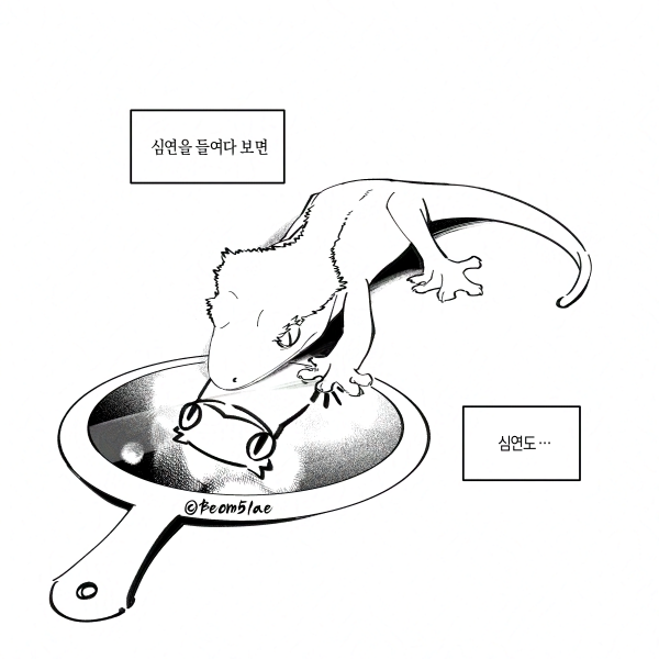 Beom5lae's tweet photo. 심연 속 도마뱀 https://t.co/WCdPFQLvAJ