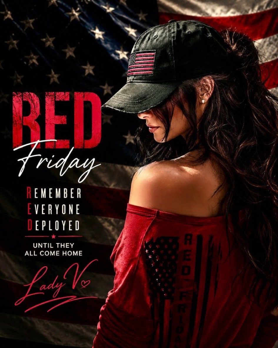 V_Lady2024's tweet photo. R.E.D. Friday
Today we wear red not because it is fashionable, but because someone we may never meet is standing watch far from home.
R.E.D. means Remember Everyone Deployed. It is a quiet promise that the men and women serving overseas, and the families who wait for them, are not forgotten. A red shirt, a red tie, a red ribbon is a small thing. To the person who left their children, their spouse, their ordinary life behind, that small thing can feel like a hand reaching across the distance.
Think of the empty chair at the dinner table. The birthday missed. The late-night phone call that has to wait because of time zones and duty. Think of the parent who tucks a child in and then lies awake wondering if tonight is the night the world changes. Think of the service member who does the job so the rest of us can live ours.
Wearing red will not bring anyone home sooner. It will not make the danger disappear. What it can do is say: we see you. We remember you. We are grateful.
Until they all come home, we keep the color and we keep the promise.
Remember Everyone Deployed. Happy R.E.D. Friday.