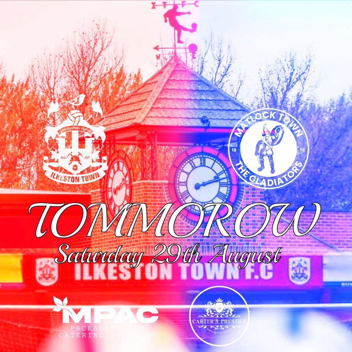 Ilsonreserves's tweet photo. 𝗧𝗢𝗠𝗢𝗥𝗥𝗢𝗪 ⚔️

Ilkeston Town Reserves VS Matlock Town Reserves 

📆 - Saturday 29th August 
🕣 - 15:00 kick off
🏟️ - Microlise New Manor Ground
📍 - DE7 8JF

#OneTownOneClub https://t.co/SmaCrPwYqT