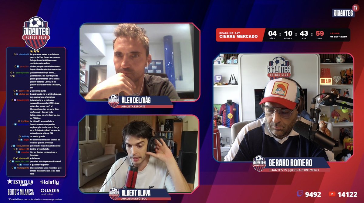 JijantesFC's tweet photo. 📺 DIRECTO @JijantesFC

🗣️ @Blayasensat: "Yo por traer un jugador que no sea del nivel de Julián, no haría esa operación. Creo que la delantera, más allà de Raphinha, con Gordon, Adeyemi... genera mucho".

🔗 https://t.co/JF7sX4F4Aa https://t.co/xRiKWFMgX7