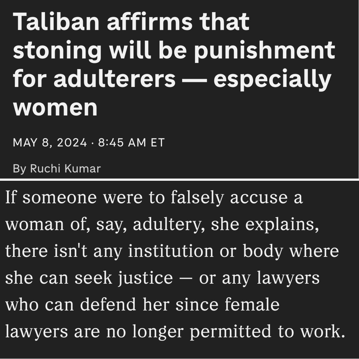 LizaRosen0000's tweet photo. Islam is a threat to humanity!
They sacrifice child brides for Allah’s sake by stoning them to death.
Read more: 👇👇👇 https://t.co/kmvVbqs2fH