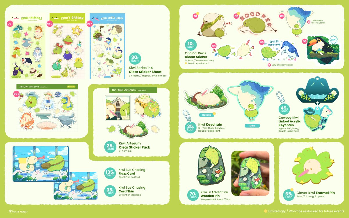lousnaps's tweet photo. [💚&amp;🔁are appreciated]

Ello semua, 
Here's my #cf23 &amp; #comipara7 pre-order catalogue!

🔗https://t.co/ZgbLRbNnlo

🌵Until 5 September 2026
🐴Pickup on Event &amp; Mail Order
🥝Originals, Pokemon, Marvel, Heated Rivalry, Good Omens, The Pitt

#comifuro23 #cf23catalogue
[1/2] https://t.co/qVngKW7Xdi