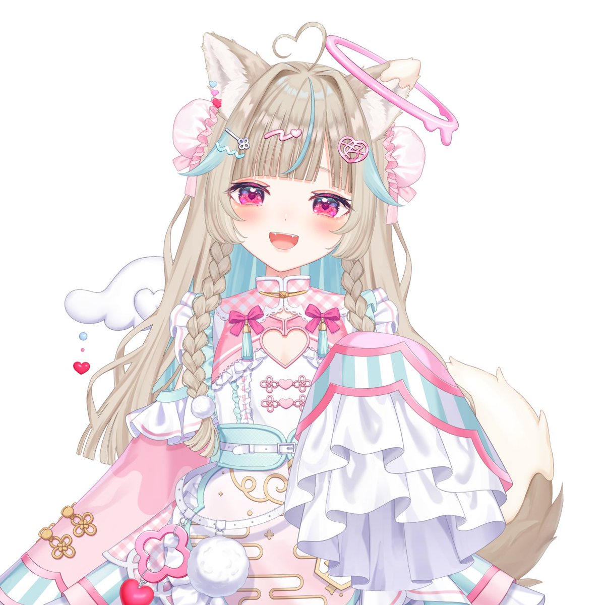 AmakamiKonomi's tweet photo. 新衣装！チャイナメイドです👼💖
似合うかな？　#甘狼このみ新衣装 https://t.co/SNAtyRzKkR