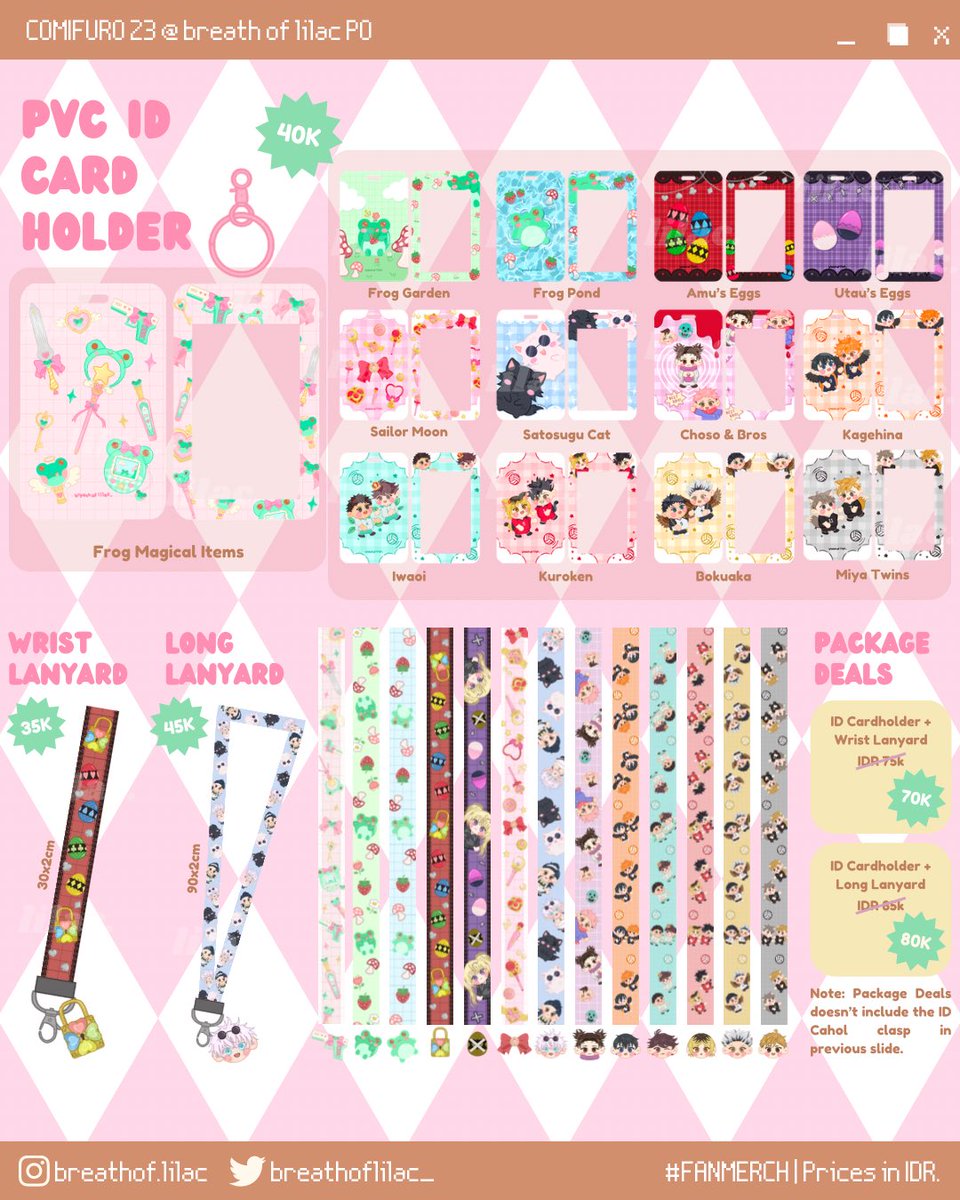 breathoflilac_'s tweet photo. Most real pics are already in the form, tapi kalau ada yang kelewat boleh bgt chat aku ya~
ꔛ Tokyo Mew Mew, Apothecary Diaries, Shugo Chara, Sailor Moon, Full Moon o Sagashite, AkaYona, Kamisama Kiss, TWST, Saiki K, Naruto, Haikyuu, JJK, Original
#CF23 #cf23catalogue https://t.co/52Um80aGlb