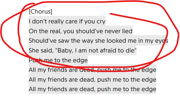 arrowheads4x's tweet photo. Wow.... just discovered this song. This is deep af. https://t.co/KTmKPcVT2T