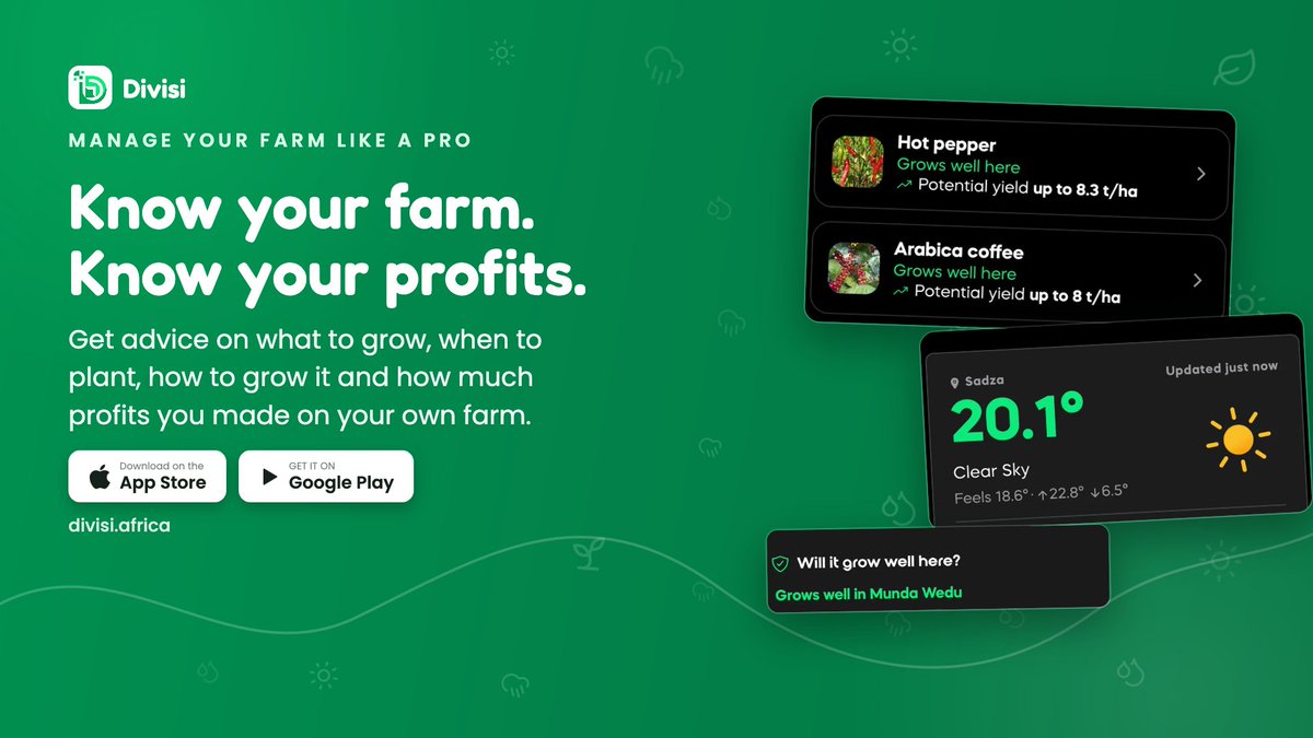 isaac_tich's tweet photo. We just put it on the phone a smallholder already owns.  Manage your farm like a Pro!  
Get Divisi - https://t.co/HGgaZDDZE3
The Open Letter Article - https://t.co/ZZ2XvMRIwF https://t.co/M34nZV1wdv