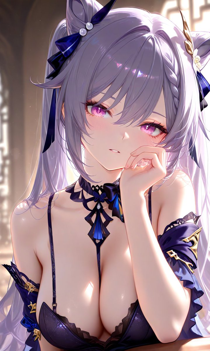 Nomi66400's tweet photo. #keqing #genshinimpact #genshinfanart #AiArts https://t.co/bgGGkN66dF
