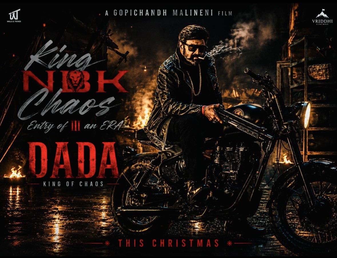 AKKINENI_9999's tweet photo. This Christmas 🇨🇽 King of Chaos will unleash mayhem🎇🎇🧨🧨🌋🌋#DADA #NBK111 https://t.co/TejmiE5L3Z