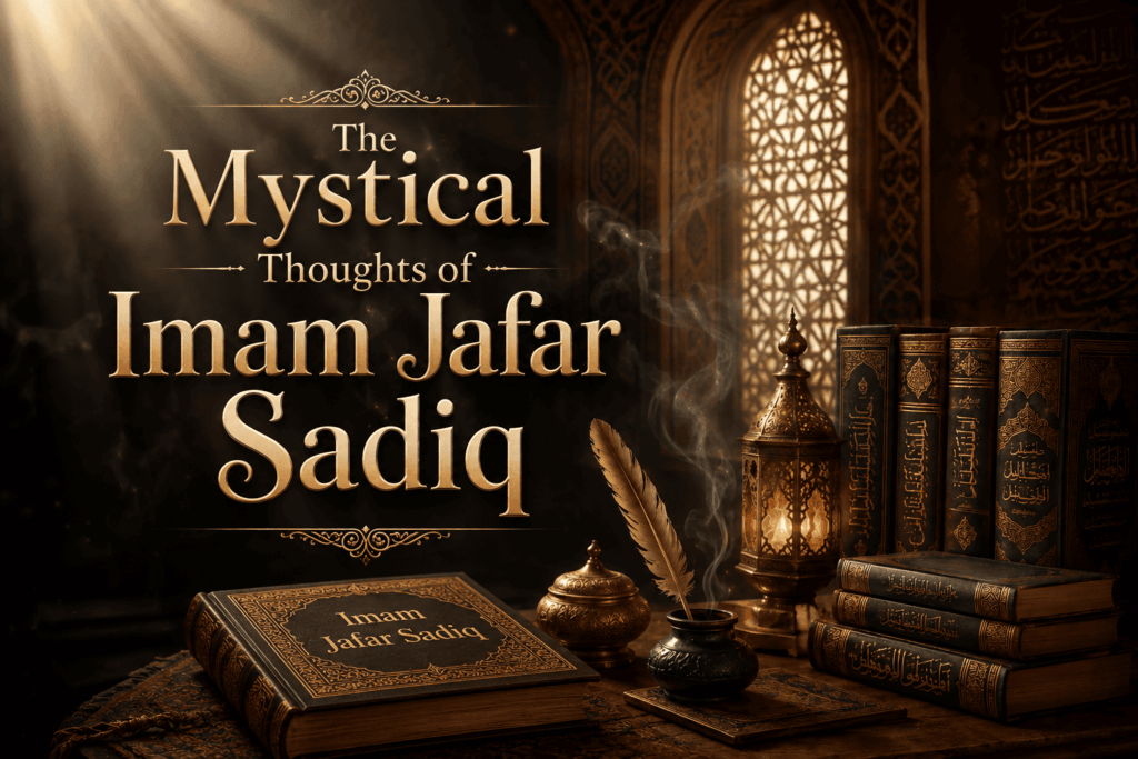 islaheejamaat's tweet photo. The Mystical Thoughts of Imam Jafar Sadiq

Author: Dr. Laeeq Ahmad

Imam Jafar Sadiq, the crown of knowledge and spiritual excellence (faqr)...

To read complete article please follow the link:
https://t.co/WDR7ht9HdZ https://t.co/Ab27VnQuCt
