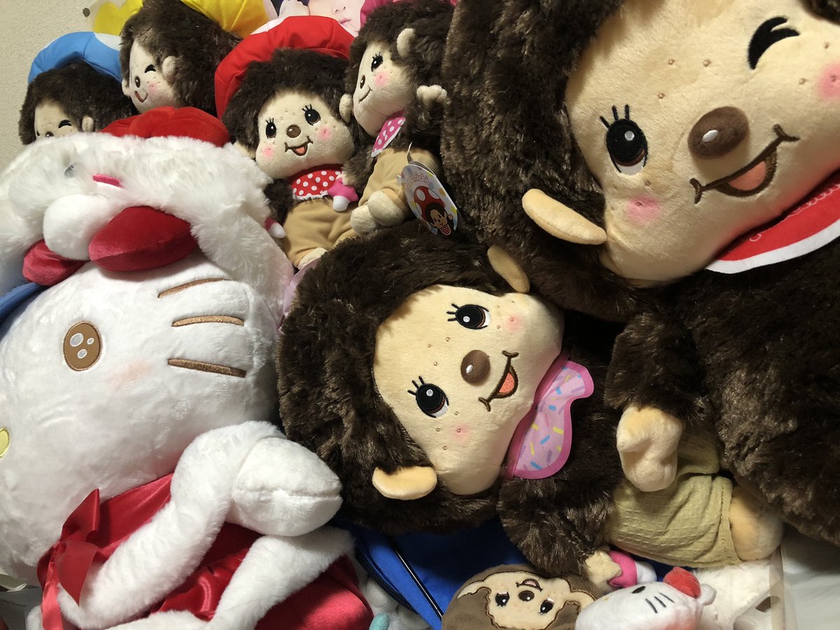 wildnew1's tweet photo. 久々に我が家に帰ると、
たくさんのモンチッチが待っていました。

 #モンチッチ https://t.co/ibGD1hqySG
