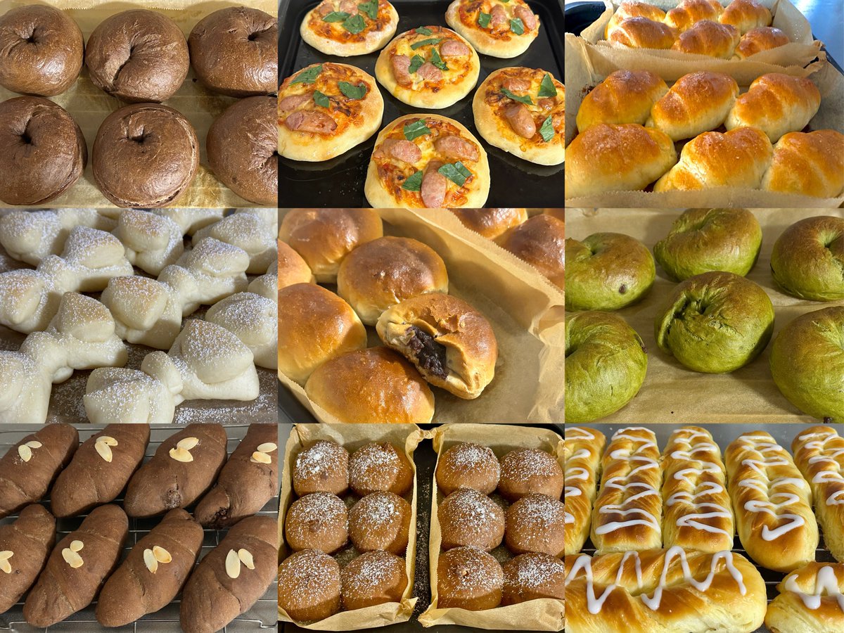 nayupettan's tweet photo. 夏に作ったおパンですわ〜🥐
ハロウィンパン祭りは10月18日を予定しておりますわ〜🎃
食べにきて欲しいのですわ〜😋 https://t.co/gjuPdUGpt8