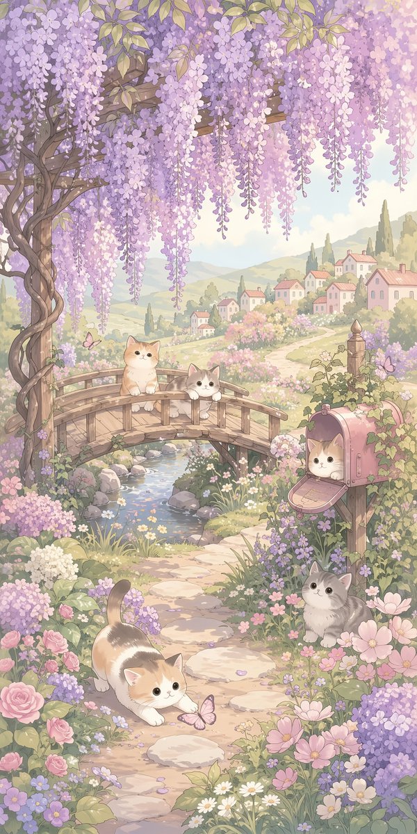 Paperoidd's tweet photo. Fairytale garden https://t.co/aG34lK2Clg
