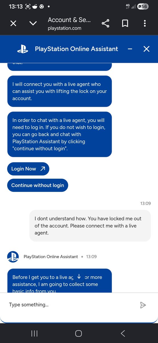 wittleOreoBoy's tweet photo. @Sony @PlayStation please fix your useless ai and get me an actual human being.
Locked out of my 10+yr old account. https://t.co/SUO0VjP7J3