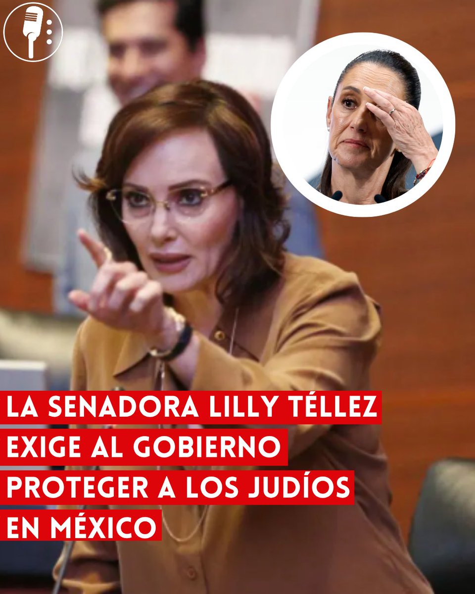 YosoyPedrero's tweet photo. 🚨OJO: LA SENADORA LILLY TÉLLEZ EXIGE AL GOBIERNO PROTEGER A LOS JUDÍOS EN MÉXICO

La senadora panista Lilly Téllez presentó un punto de acuerdo en el Senado para exigir a la presidenta Claudia Sheinbaum y a la jefa de Gobierno de la Ciudad de México, Clara Brugada, garantizar la protección y la integridad de la comunidad judía en México, además de combatir cualquier expresión de odio, discriminación y antisemitismo.

Aunque combatir la discriminación debe ser una responsabilidad de todas las autoridades, la postura de Téllez vuelve a generar cuestionamientos por el uso político que hace de temas sensibles para confrontar al gobierno. La panista busca colocarse como una supuesta defensora de derechos mientras mantiene una agenda marcada por ataques constantes contra la Cuarta Transformación.

El punto de acuerdo también exhibe una de las prioridades discursivas de la legisladora, quien aprovecha un tema delicado para exigir respuestas a Sheinbaum y Brugada, en lugar de centrar el debate en soluciones integrales contra todas las formas de discriminación y violencia que existen en el país.

Así, Téllez vuelve a utilizar la tribuna del Senado para lanzar una exigencia al gobierno federal y capitalino, en una postura que puede presentarse como defensa de una comunidad, pero que también parece servirle para alimentar su permanente confrontación política con la 4T.