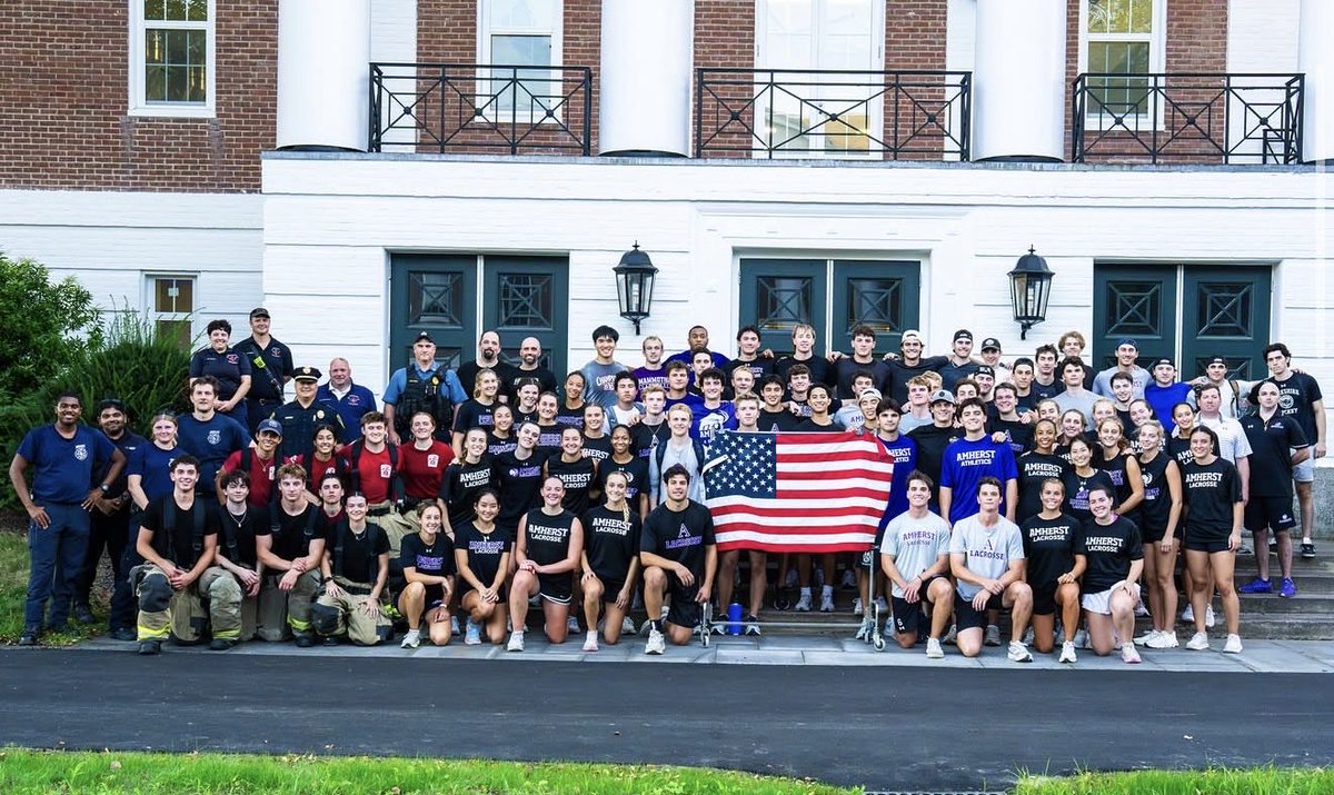 AmherstMLAX's tweet photo. 9/11 Memorial Stair Climb 2026 #neverforget🇺🇸 https://t.co/FqNAP6zeY4
