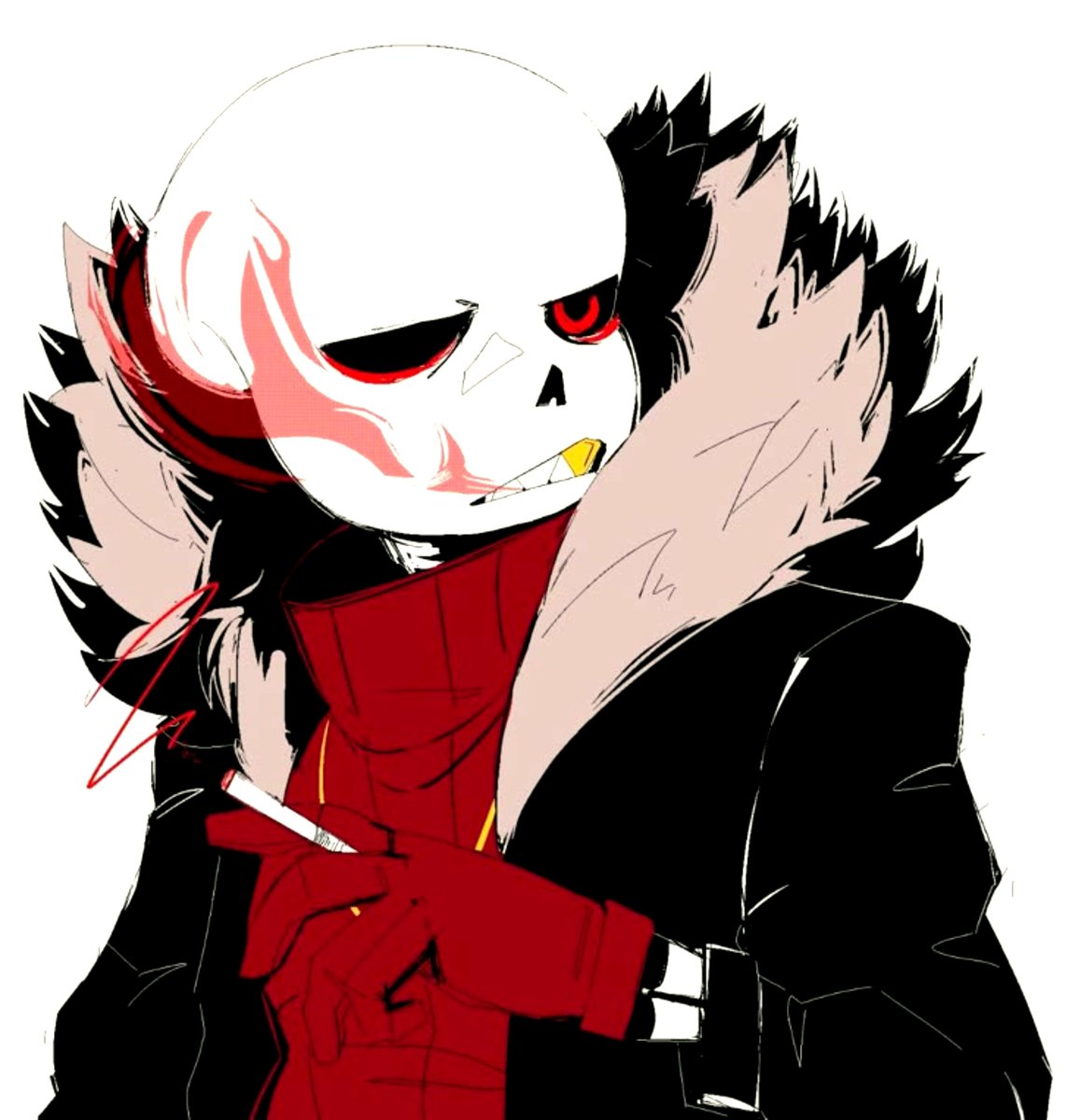 scarletbonez's tweet photo. ㅤ

𝄻 His eye sockets twitches, his jaw clenching so hard it clicks. He hates being read. He takes a step back, thoroughly pissed off. 𝄼

*  Tch . . .  You talk too much for a dead guy .  Go worry about your own twitchy hand and leave me out of your depressing sob stories .

ㅤ https://t.co/QrSrU6Fe0v