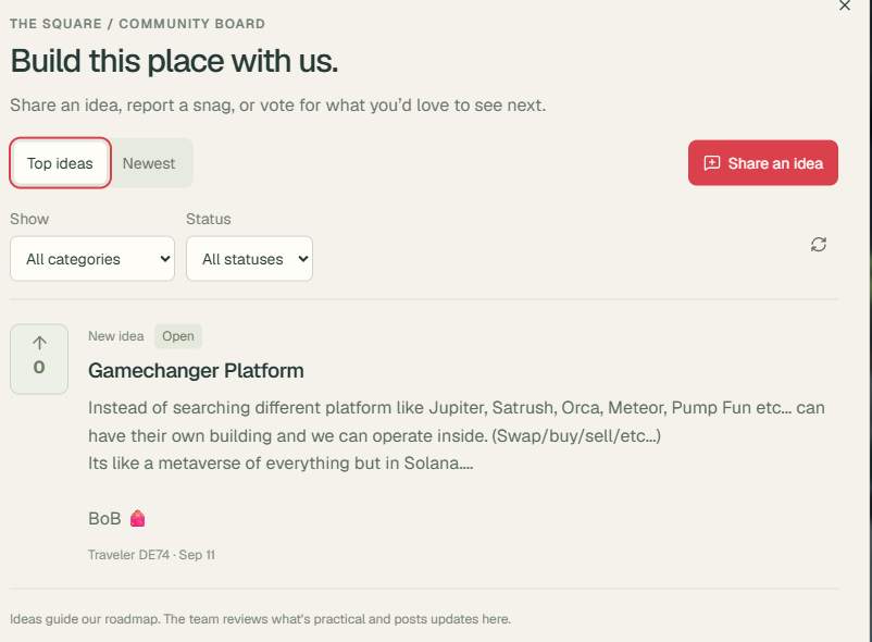 justa_backpack's tweet photo. 48 hours into building just a backpack game.  🎒

Thanks to all the beta testers and your feedback! If you beta test, please use the community feedback board & upvote your favorites. We’ll prioritize the most-loved suggestions & the unexpected ones that click.
 
We already implemented some fixes: wallet sign-in to keep your traveler + progress, smoother dice and PvP WAO betting, better gear saving, & updated the dice room interior/join table mechanics.

Next up: 100 limited-edition OG Founders Backpacks, planned for purchase with JBP, then player trading and some RuneScape-inspired collecting.

Still very early. Keep the feedback coming, bear with the bugs, and we’ll keep shipping. WAO.