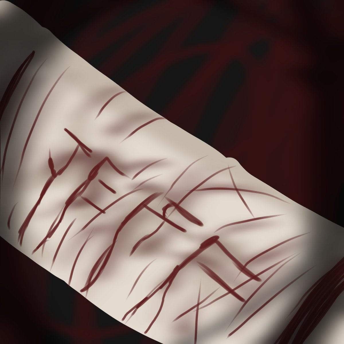 yaulicute's tweet photo. — My yumesona's arm after arguing with jeff https://t.co/YFlCwWi07Q