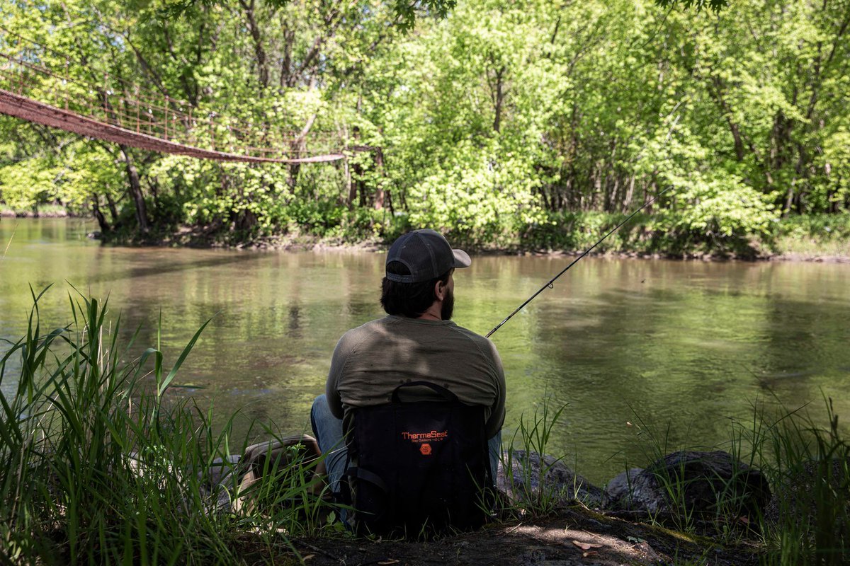 SheronUlmaropl's tweet photo. Streamside with our ThermaSeat. We wouldn’t want to spend the day any other way! https://t.co/5Q1Oc37kLy