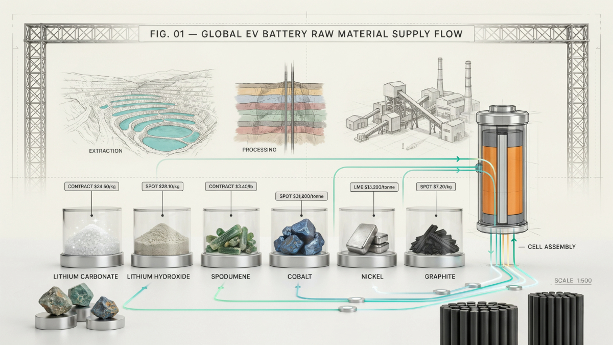 evfuturenews's tweet photo. Battery-grade lithium, cobalt, nickel, and graphite pricing and forecasts now central to EV supply chain strategy. Fastmarkets: spot, contract, and futures updates power OEM margin protection. #BatteryTech #EVMaterials

[2] https://t.co/FJPmORqkyZ