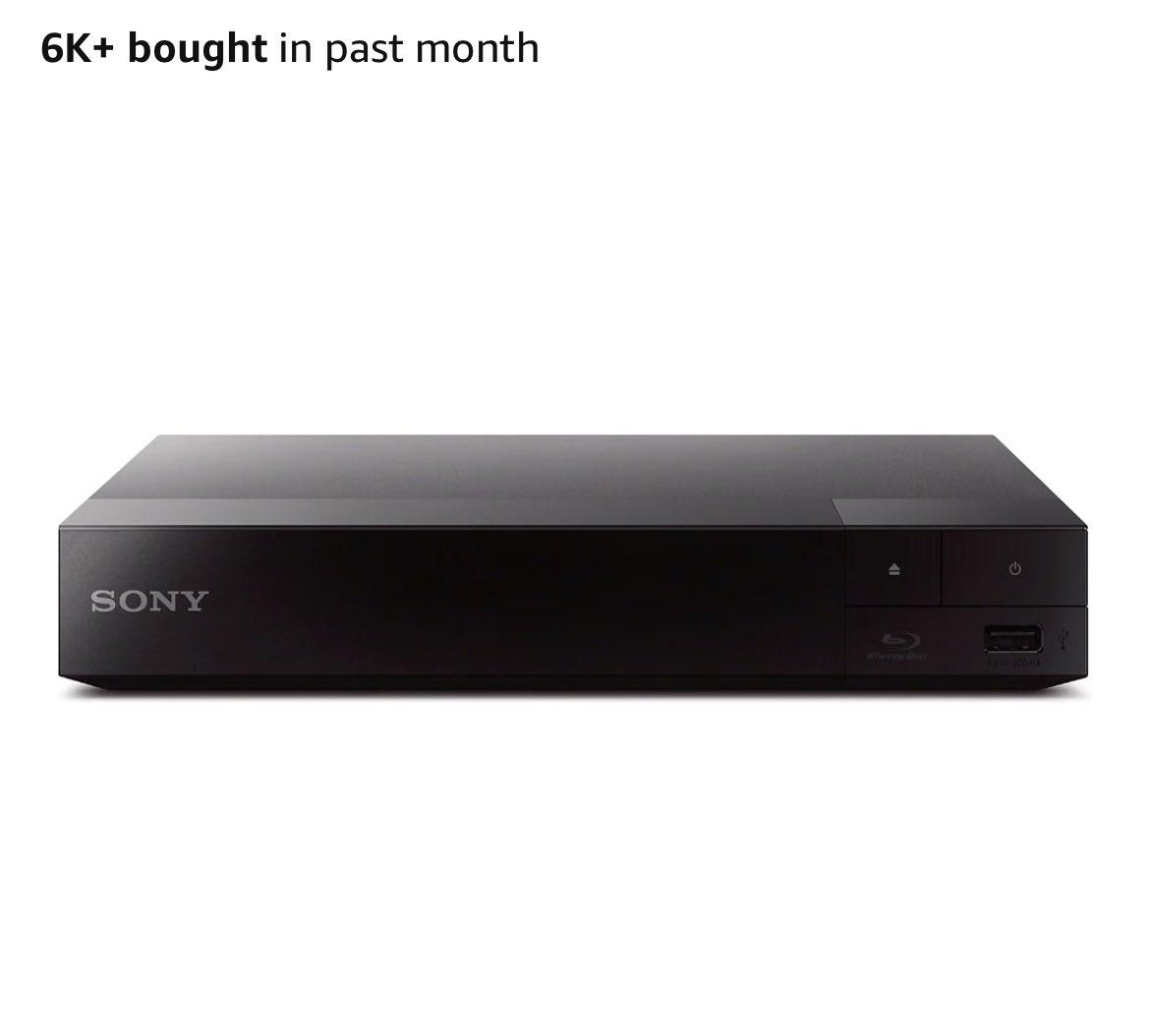 CathCurator's tweet photo. 🏷️ AMAZON WAREHOUSE DEAL

Sony BDP-S1700U Full HD 1080p Blu-ray DVD Player with HDMI Cable

https://t.co/2Zk5wKK7n3

📦 Amazon Resale: No packaging damage observed during inspection. Item may not come in original packaging.
💵 $57.50 ·  Sold new for $114.99 - 50% OFF

Legend is, these Amazon Warehouse Resales end up being brand new product with slight box damage (no guarantees)

🚨 These deals are usually for one, or very few units. Act fast if you want one 🚨