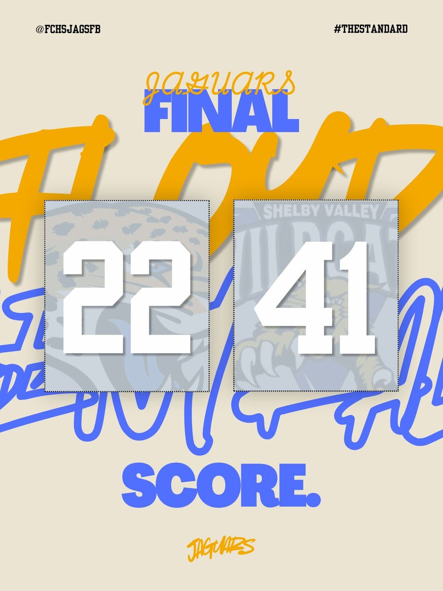 fchsjagsfb's tweet photo. Final.

#TheStandard | #Skojags https://t.co/t2MUQA3OPk