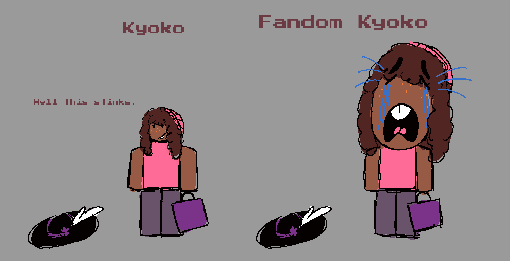 CircusLizard's tweet photo. Hi Kyoko why so sad even

THIS IS A JOKE THIS IS A JOKE https://t.co/uS2shycmPn
