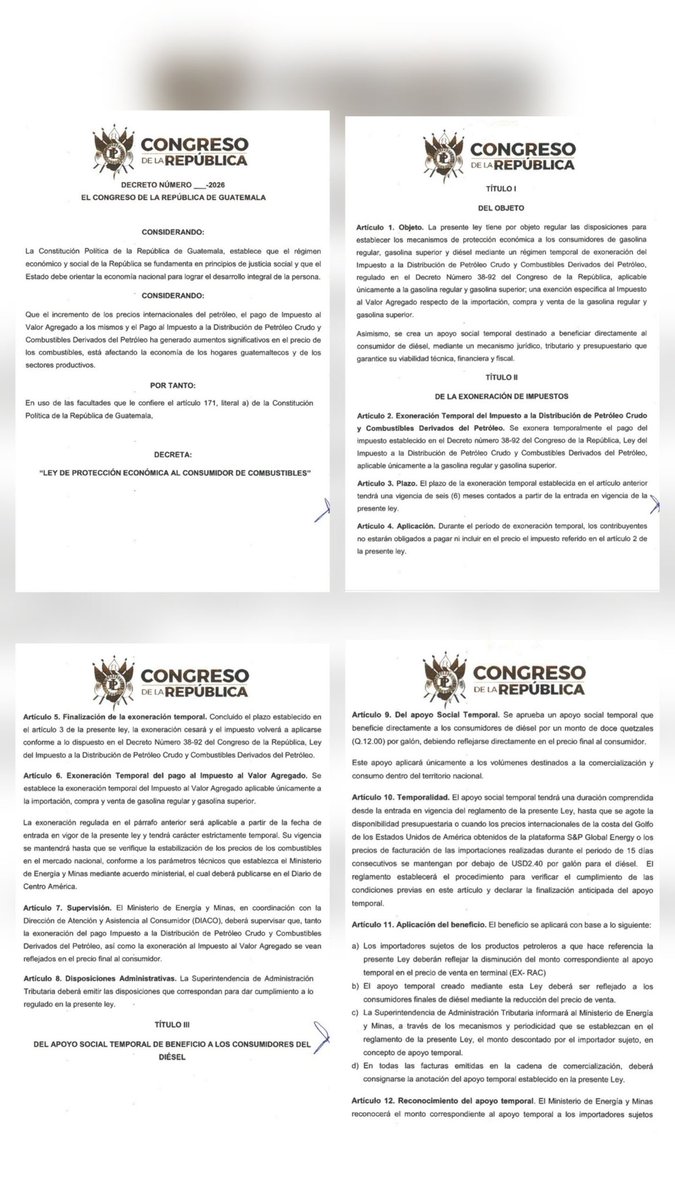 AllanERodriguez's tweet photo. A la espera de la convocatoria de la Instancia de Jefes de Bloque. Necesitamos actuar ¡YA! El pueblo rechaza el subsidio aprobado en el Decreto 21-2026. Hoy me presenté a Dirección Legislativa y a Presidencia del Congreso, para dar seguimiento #6810 https://t.co/pZ7IEb4FJu