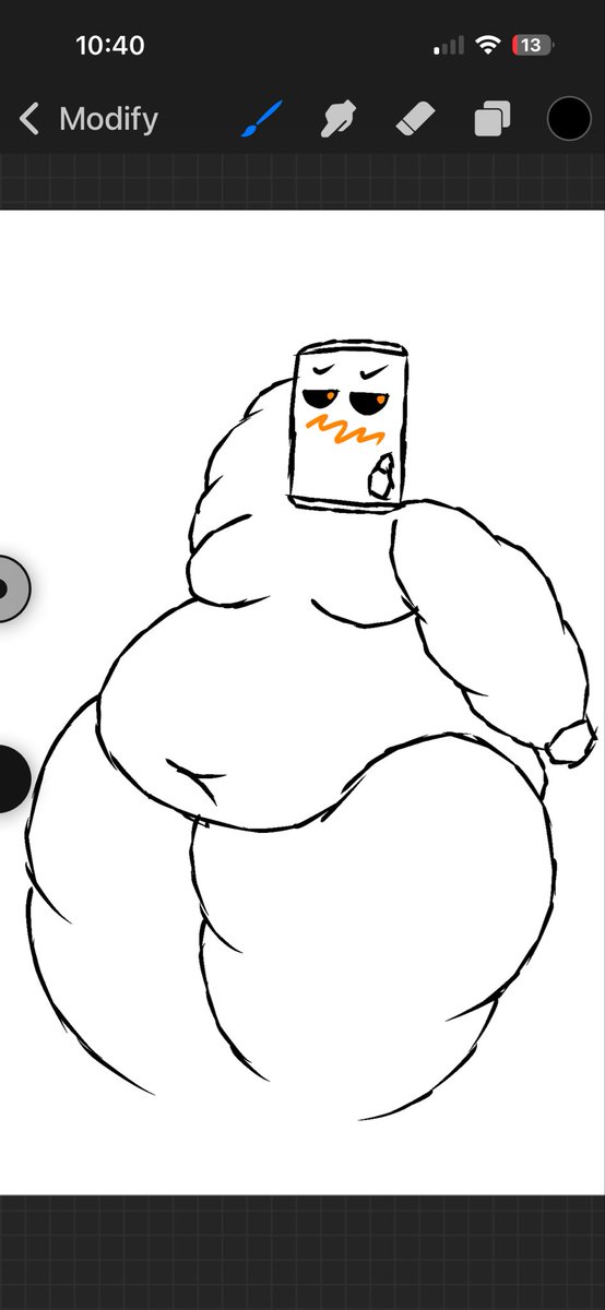 rando_statbuff's tweet photo. haven’t drawn him fat in a minute https://t.co/nH71Pu8qmI
