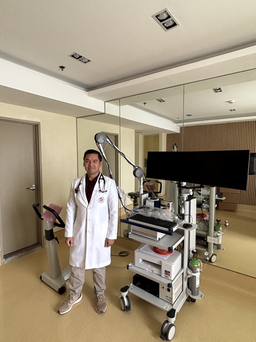 luckscuenzamd's tweet photo. Truly grateful and thrilled as we start #cpet services at @ManilaMed. For both 🫀 and 🫁 pxs &🏃♂️🚴 looking to understand their cardiorespiratory fitness, CPET provides valuable info to help us better understand our pxs and guide their care. Excited for what’s ahead! 💙🇵🇭 https://t.co/bccSARD3Ca