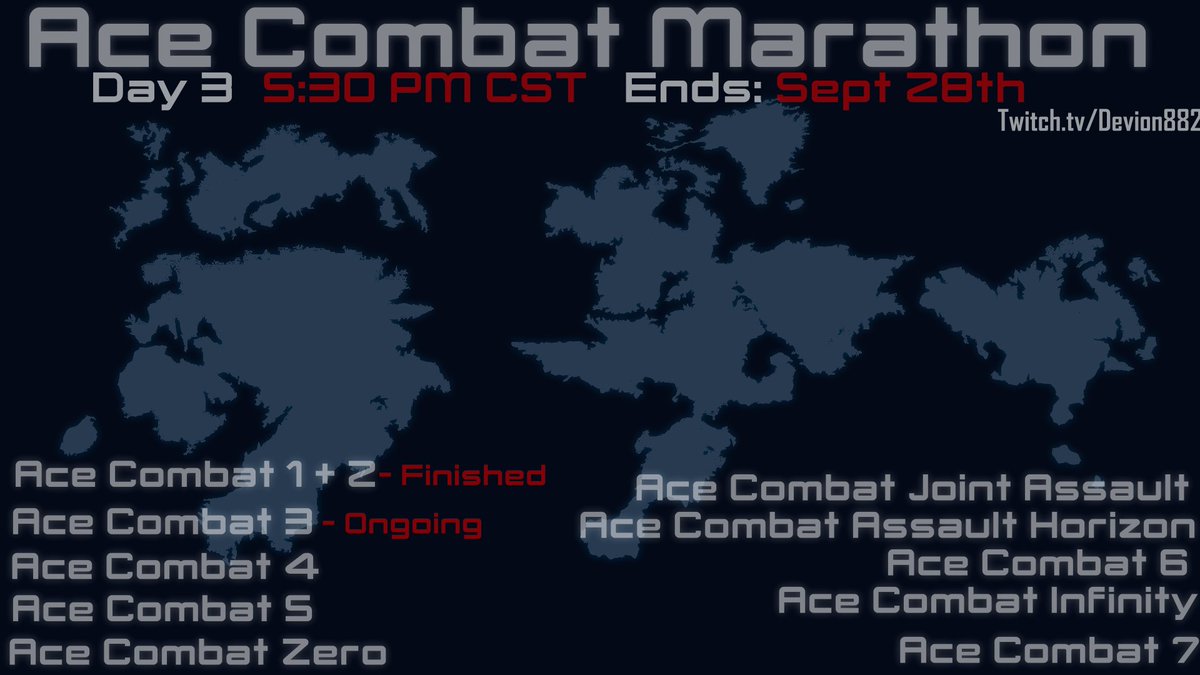 Devion882's tweet photo. Ace Combat Marathon Day 3 : Ace combat 3, Getting every ending on livestream today meanwhile not going insane by chat!!!  LIVE NOW!! #ACECOMBAT https://t.co/S3m6ZKMrQF