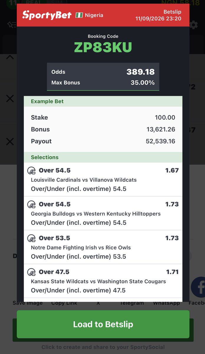 _real_one__'s tweet photo. American Football 🏈 

389 Odds || ZP83KU https://t.co/gQ9phq1AZQ
