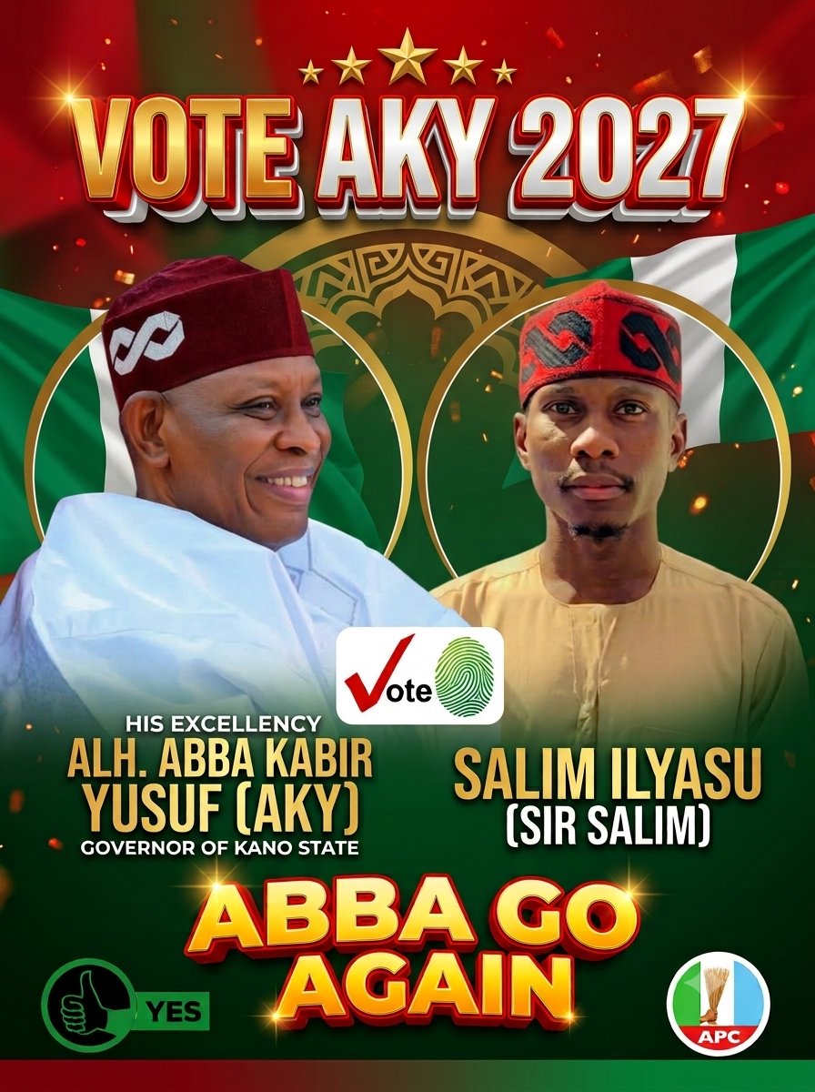 sir_salim5's tweet photo. Bismillahir Rahmanir Rahim 🤲

Yanzu ma mun fara yi wa Mai Girma Gwamna campaign, kuma In Sha Allah, wannan tafiya za ta kai mu ga nasara a 2027. 💪

Kamar yadda ya yi nasara a 2023, muna da yakinin cewa In Sha Allah zai sake lashe zabe a 2027.

@Kyusufabba

4+4, In Sha Allah 🤲 https://t.co/OgRHnETco5
