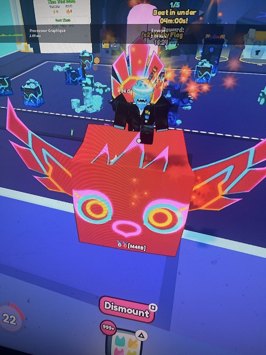 Chico8424's tweet photo. @BuildIntoGames @ps99
@CoderMitchell @chickenputty 
First time doing so much good #34 thanks finally making a update where everyone can afk equal without macro 
Team mobile and console 🥺
Sad not having the tag of the number I make like st-patrick event 🥲 https://t.co/Q2B0QgfozS