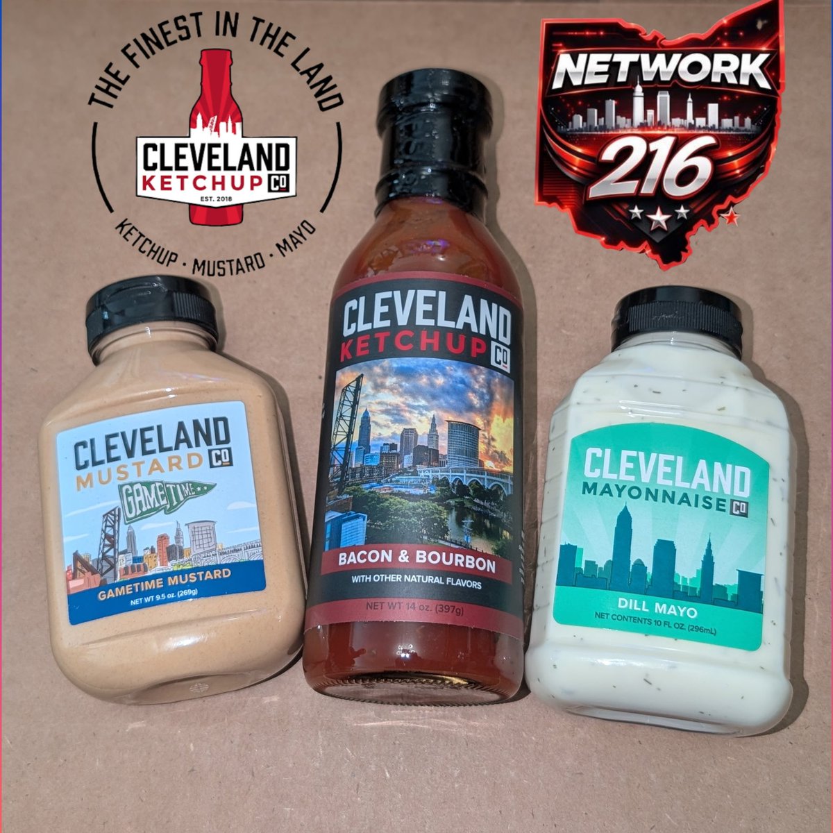 Ann13861's tweet photo. Huge Thanks to @Network_216 &amp; @CleKetchup  for the sampler! @Rgear85 fire up the grill! https://t.co/LPJT8BTEPV